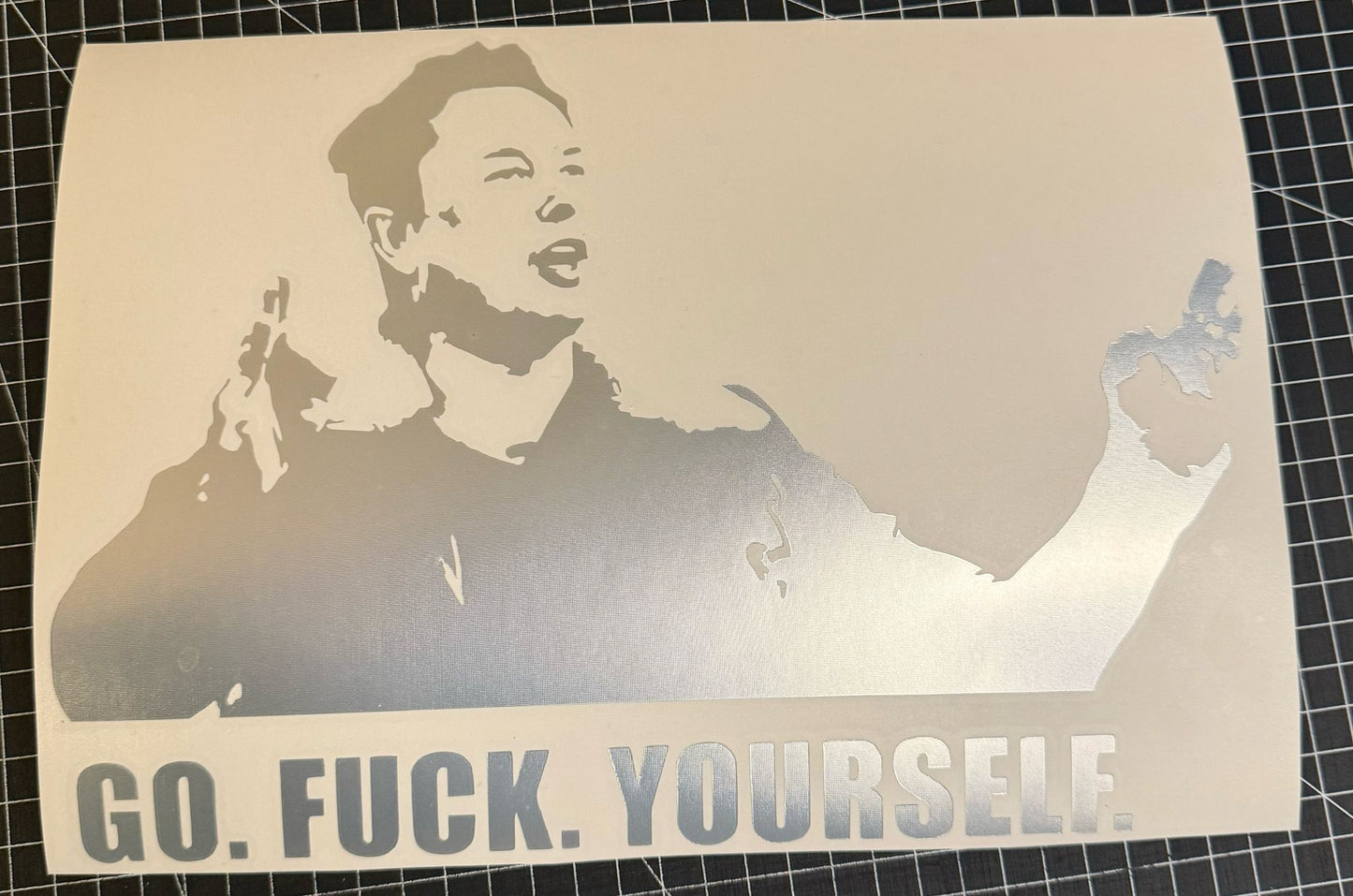 Aufkleber / Sticker - Elon Go F*ck Yourself