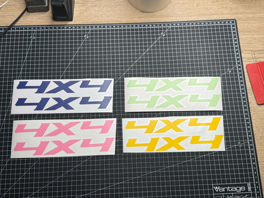 2x Aufkleber / Sticker - 4x4 Gr. L