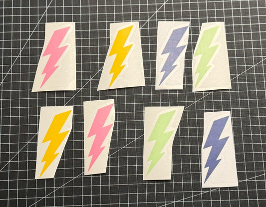2x Aufkleber / Sticker - Blitz - Gr. L