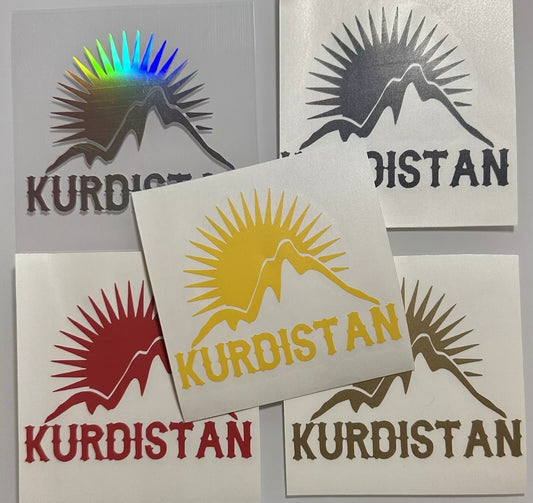 Aufkleber / Sticker - Kurdistan - Grösse L
