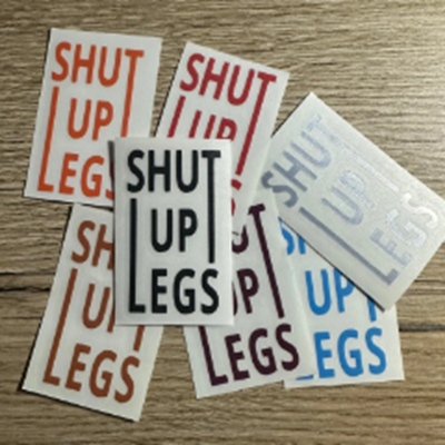 2 x Aufkleber / Sticker - Shut up Legs - Grösse M